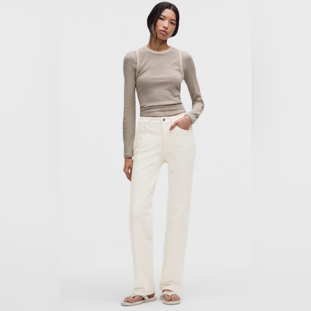 Lululemon Easyfive Mid-Rise Relaxed-Straight Leg Pant, 32”Inseam.